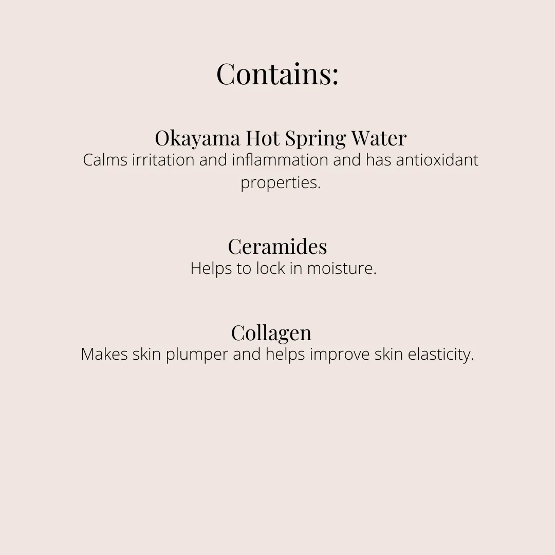 Megumi no Honpo Hot Spring Hyaluronic Acid Moisturizing Mask (5 sheets)