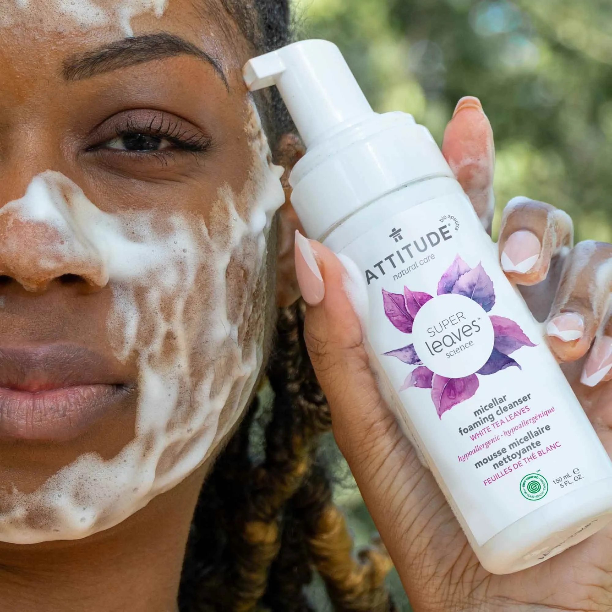 Micellar foaming cleanser : SUPER LEAVES™