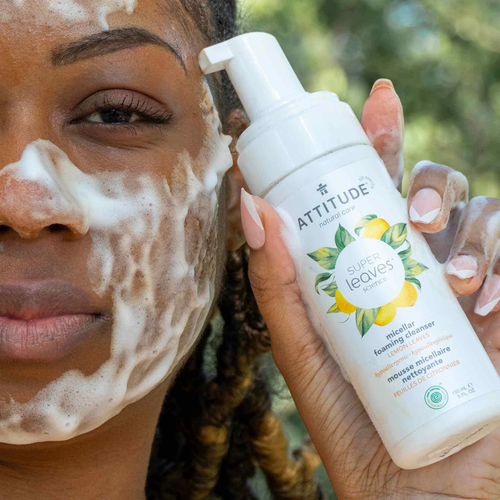 Micellar foaming cleanser : SUPER LEAVES™