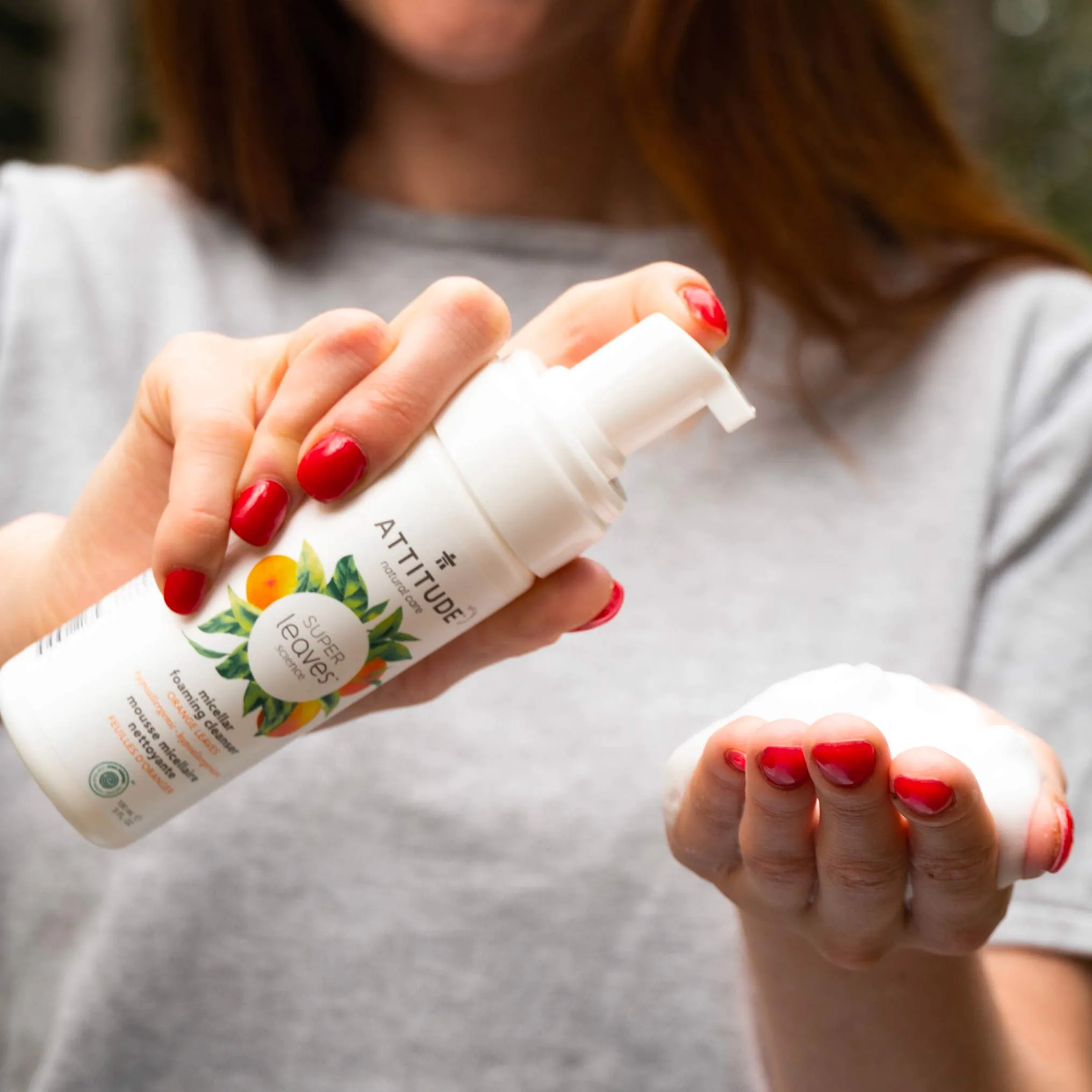 Micellar foaming cleanser : SUPER LEAVES™