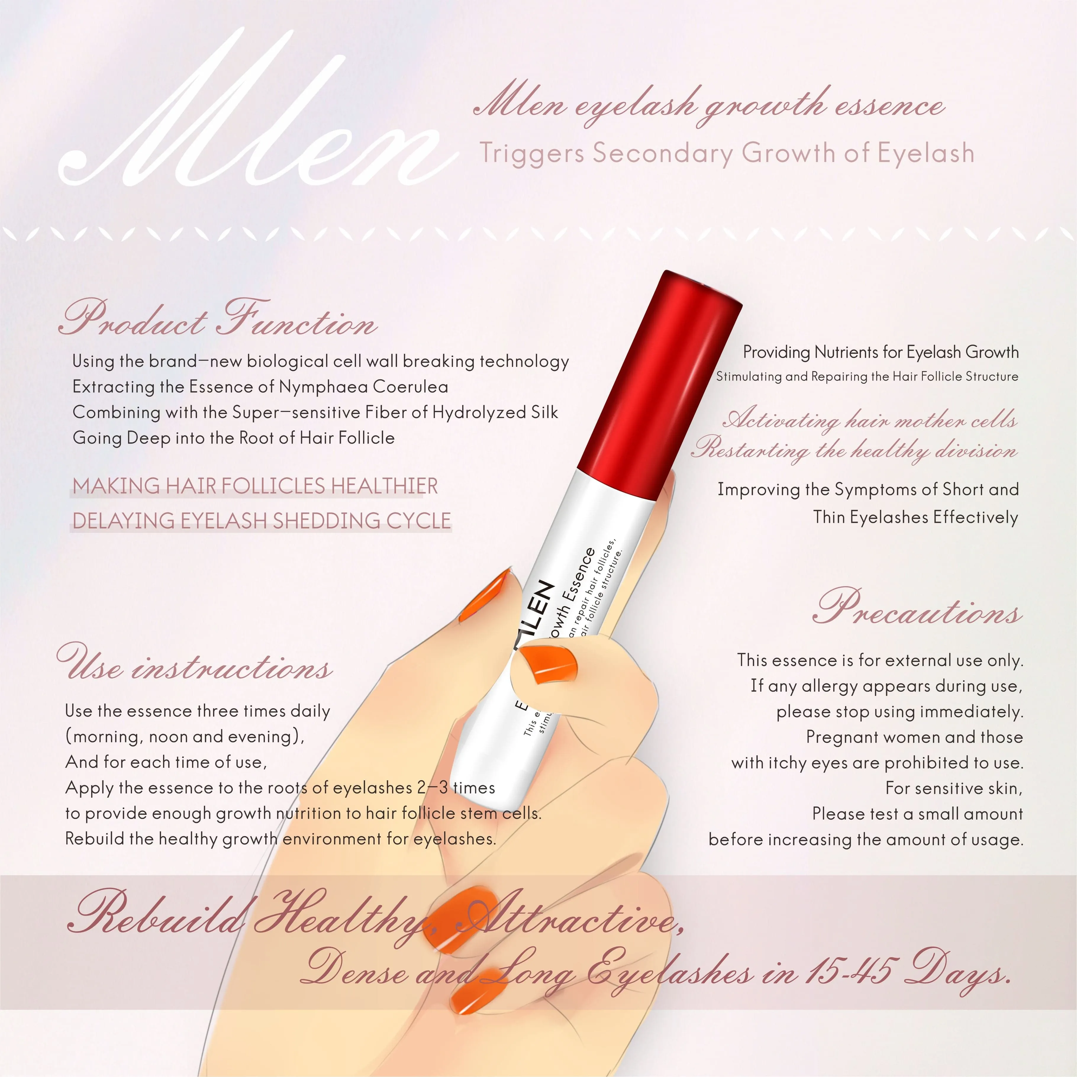 MLEN Eyelash Growth Essence ( 3ml ) 睫毛增长液