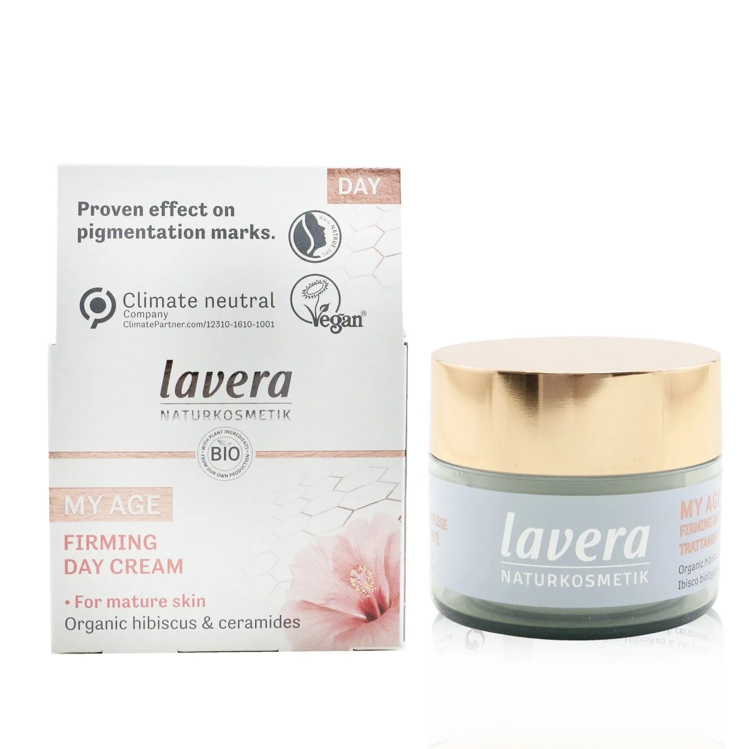 My Age Firming Day Cream With Organic Hibiscus & Ceramides - For Mature Skin