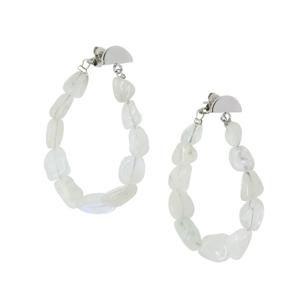 Neomi Beaded Stone Earrings