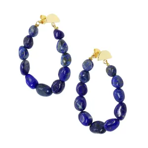 Neomi Beaded Stone Earrings