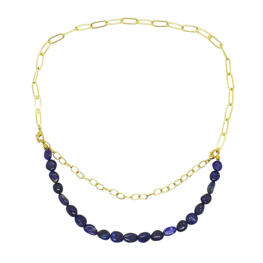 Neomi Stone & Chain Layering Necklace