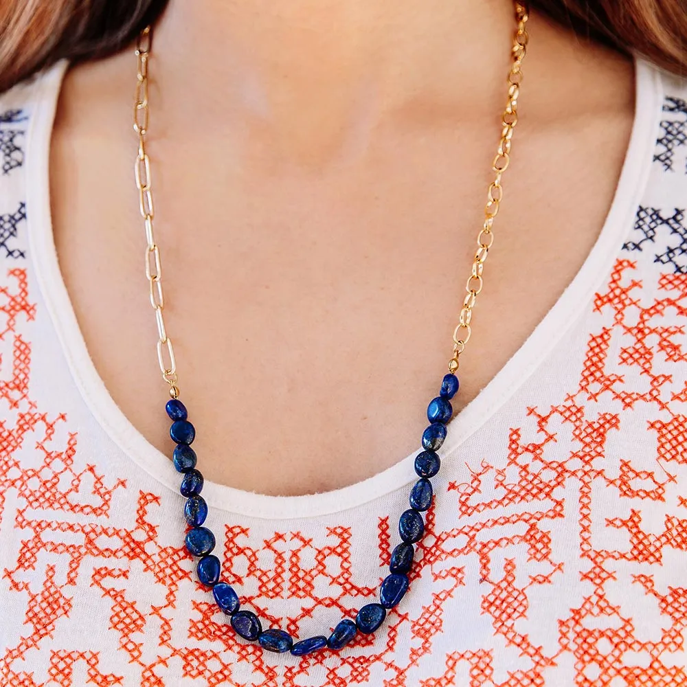 Neomi Stone & Chain Layering Necklace