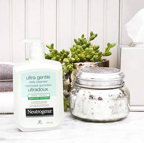 Neutrogena Ultra Gentle Daily Cleanser, Fragrance-Free- clear, 354 ml (Pack of 1)
