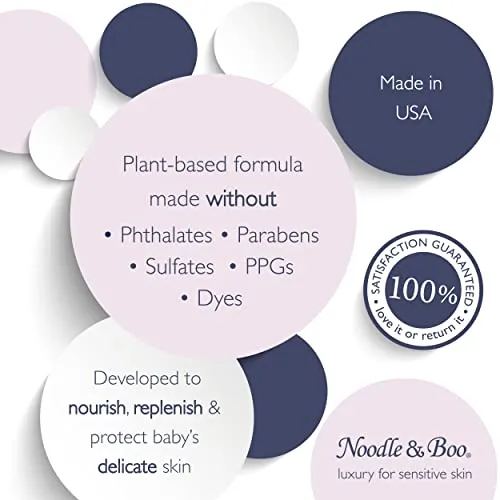 Noodle & Boo Essential Care Kit: Soothing Body Wash, Extra Gentle Shampoo and Super Soft Lotion, 2 Ounce Bottle Each