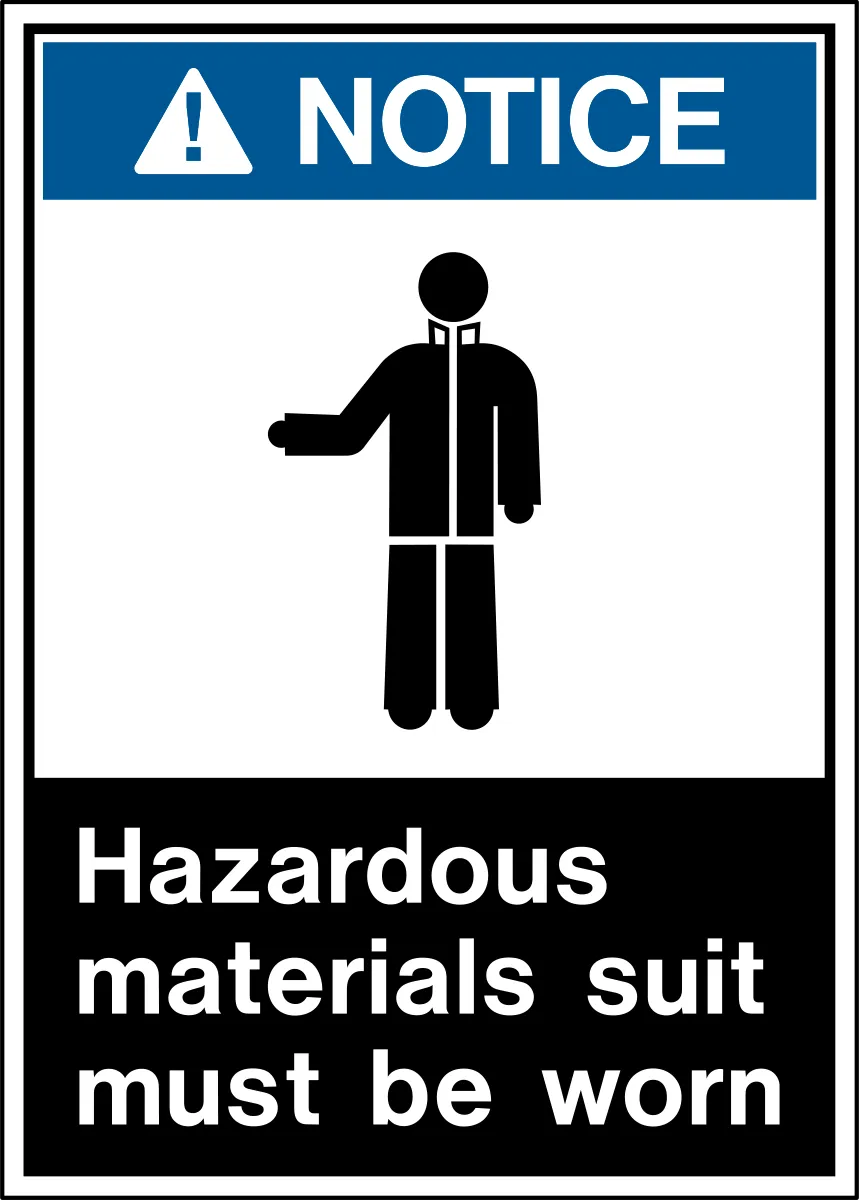 Notice - Protective Clothing