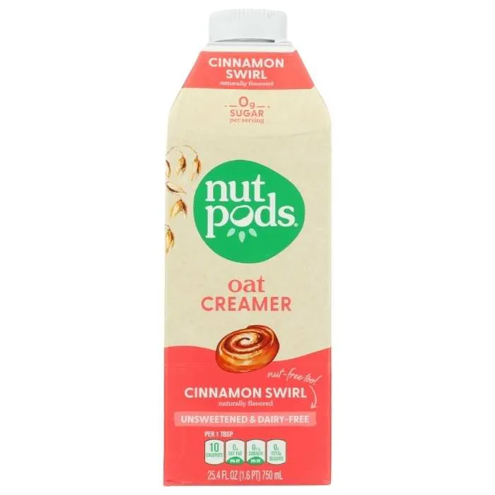 Nutpods - Cinnamon Swirl Oat Creamer, Unsweetened | Multiple Sizes