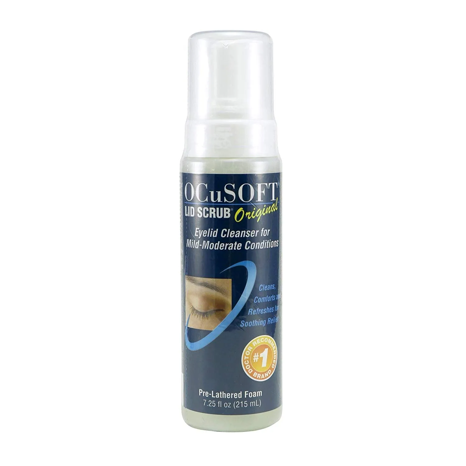 Ocusoft Lid Foaming Eyelid Cleanser Pre-Lathered, 7.25 oz