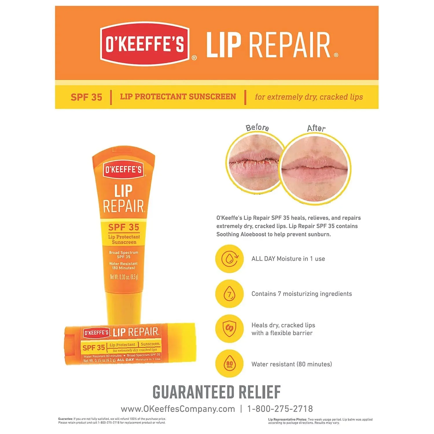 O'Keeffe's Healthy Feet and Lip Repair Variety Kit