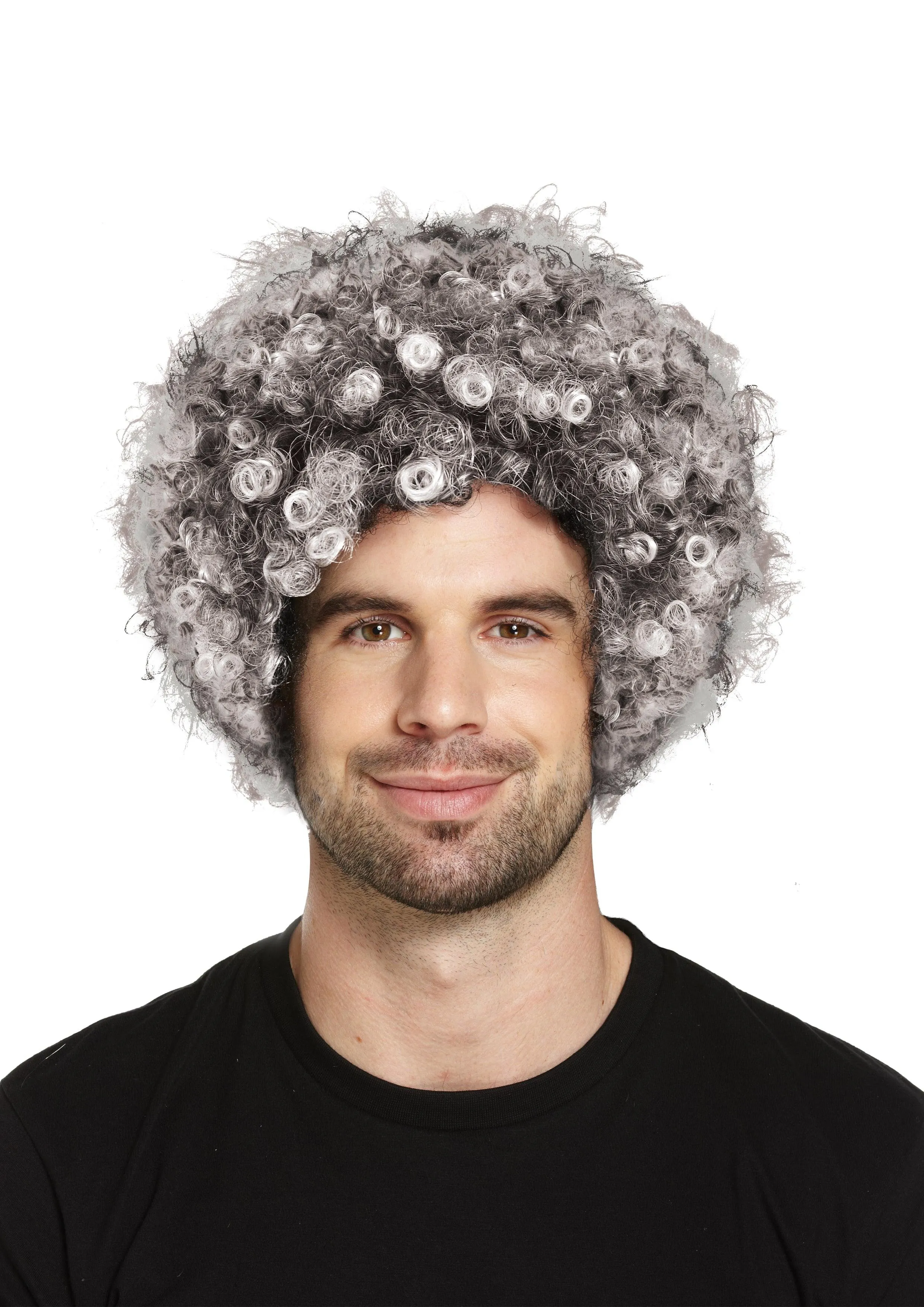 Old Lady Robber Grandma Costume Grey Afro Wig Domino Eye Mask Pearl Necklace Swag Adults Burglar Set