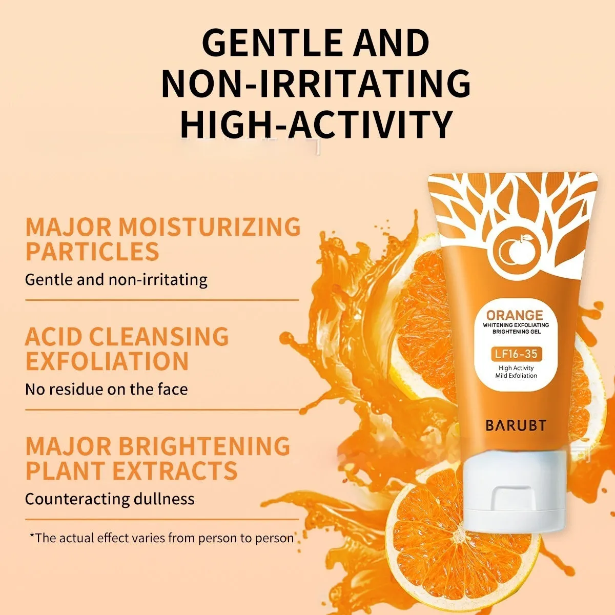 Orange Enzyme Exfoliating Gel Facial Deep Cleanser