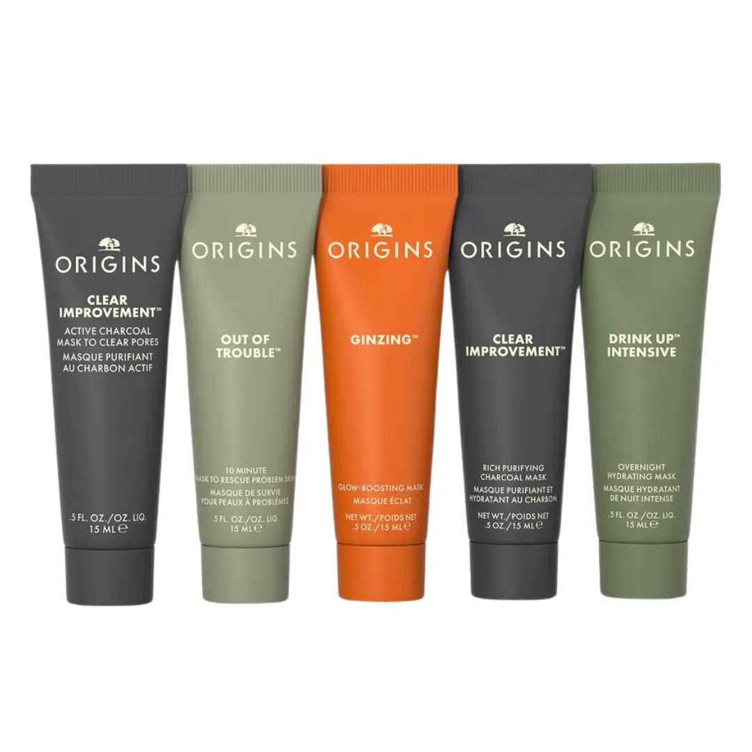 Origins - Multi - Maskers Five Mini Masking Essentials Set - 5 pc Set - .5 Oz / 15 ml