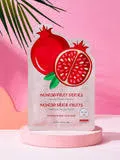 Pack of 3 | Fruit Series Hydrating Facial Sheet Mask (Pomegranate)