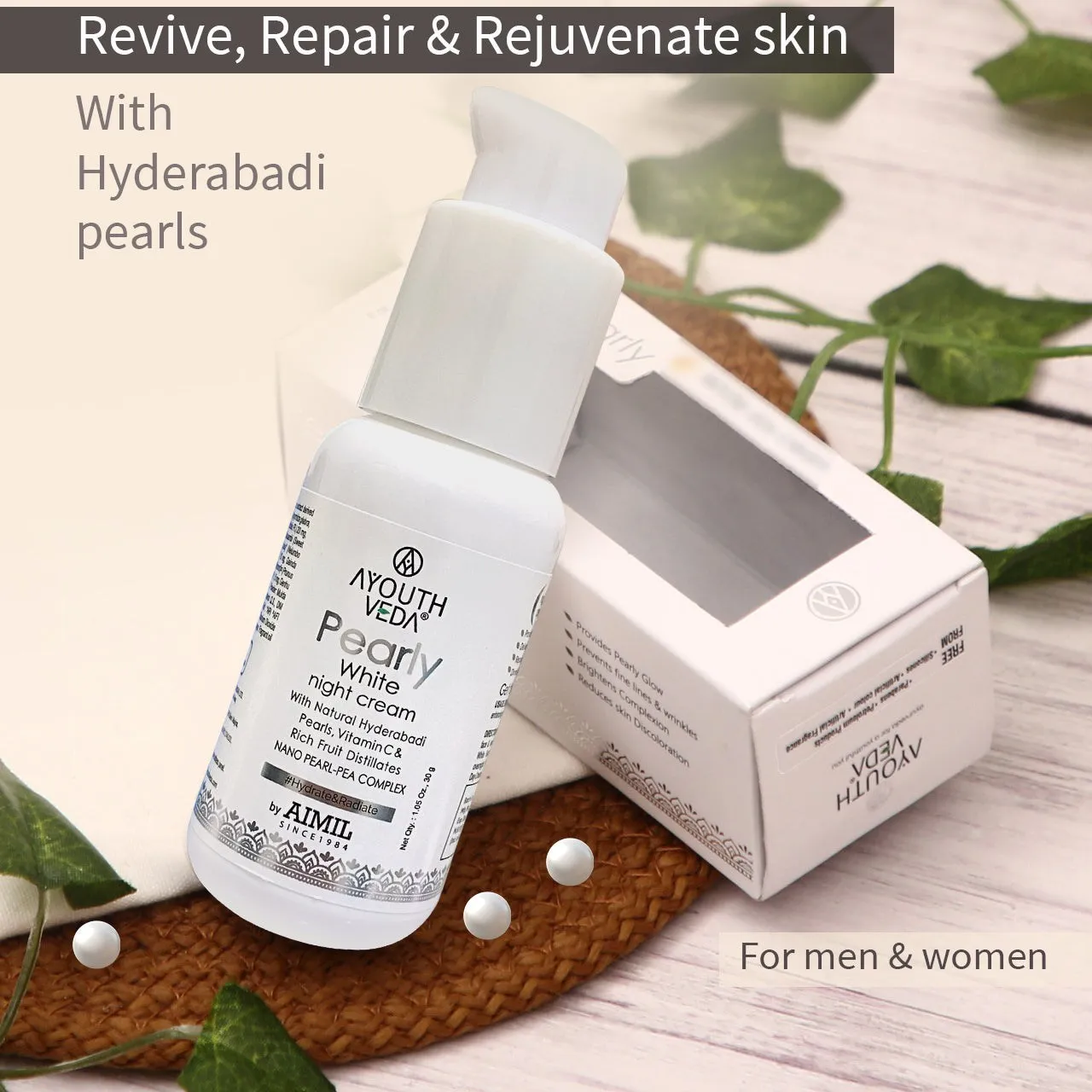 Pearly White Night Cream For Brightens Complexion