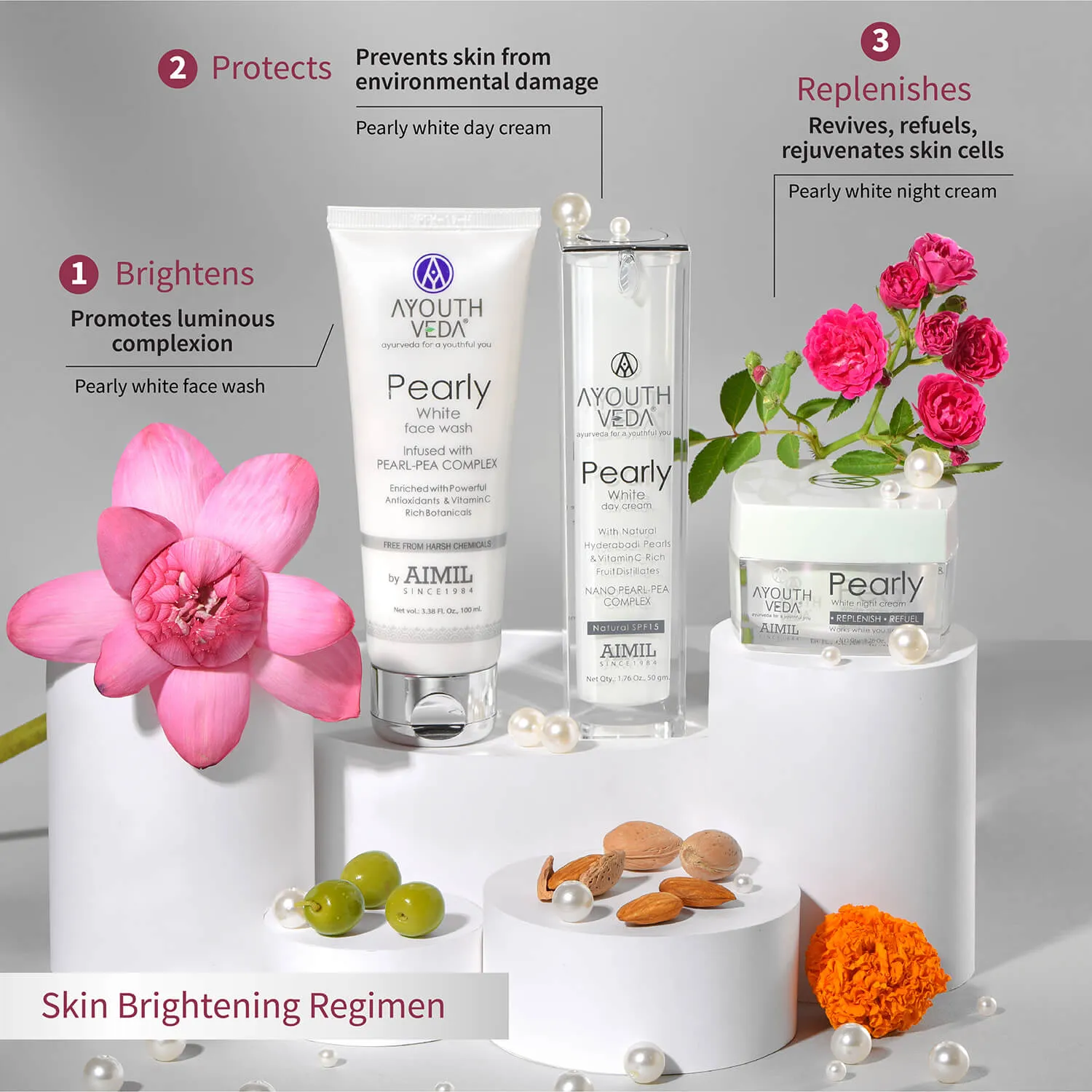 Pearly White Night Cream For Brightens Complexion