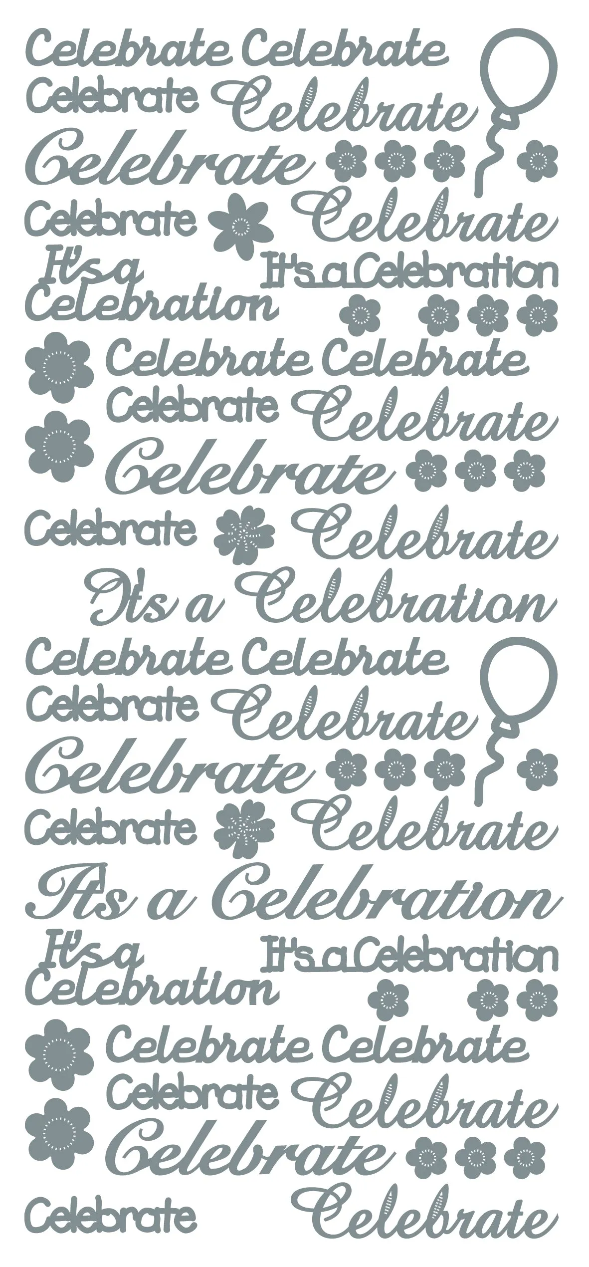 Peel Off Stickers - Celebrate