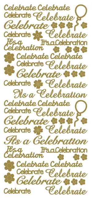 Peel Off Stickers - Celebrate
