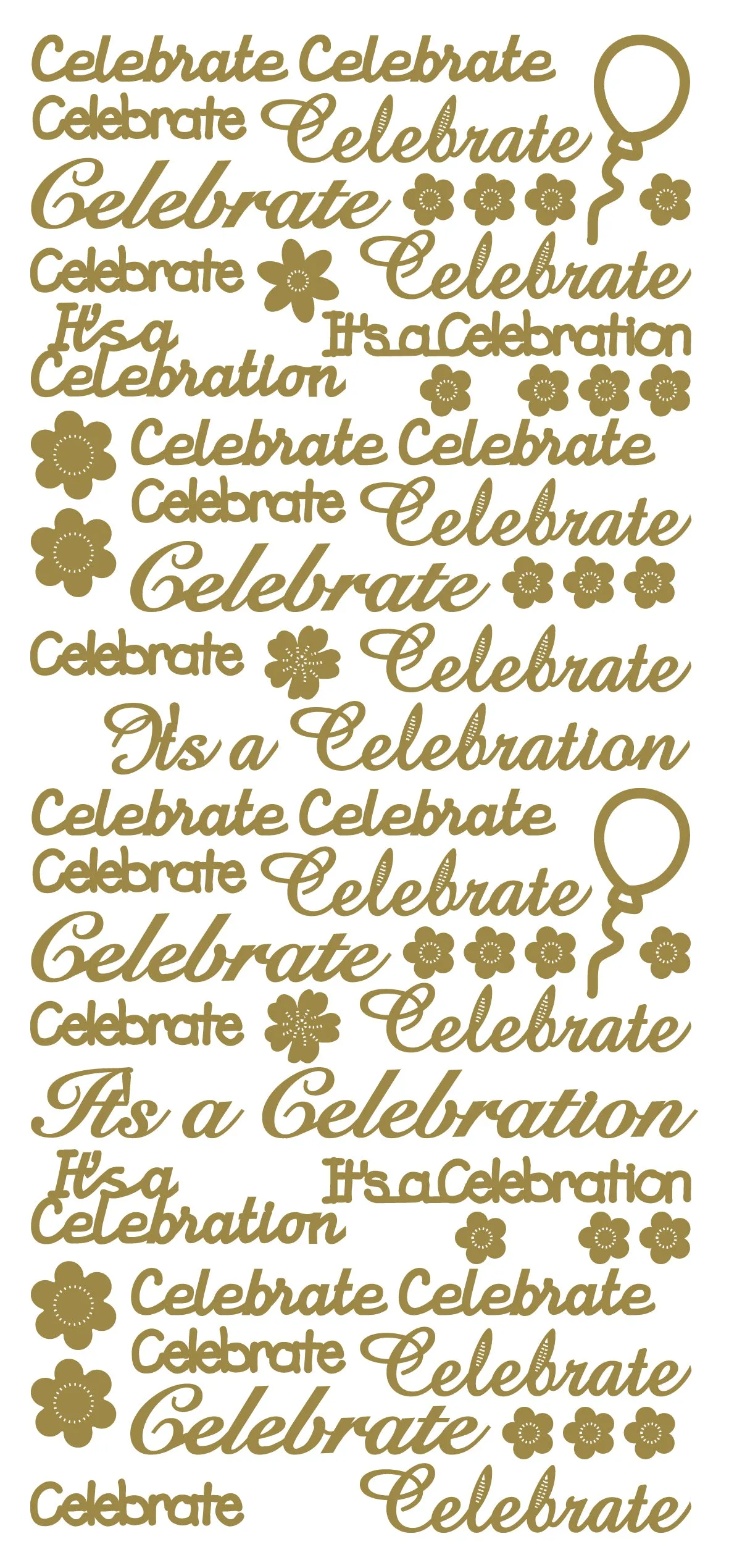Peel Off Stickers - Celebrate