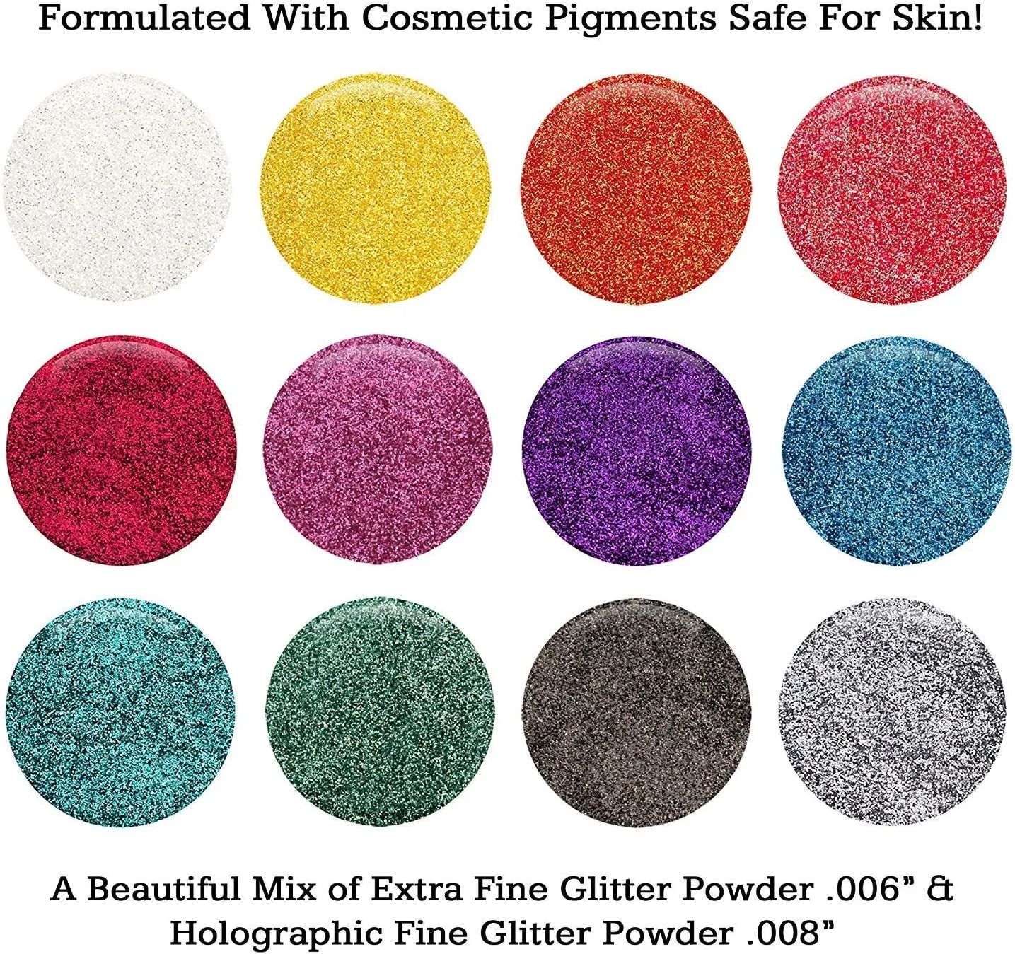 Pineapple - Cosmetic Grade Extra Fine (.006") Loose Glitter Powder Safe for Skin! Perfect for Makeup, Body Tattoos, Face, Hair, Lips, Soap, Lotion, Nail Art - (10 Gram Jar)
