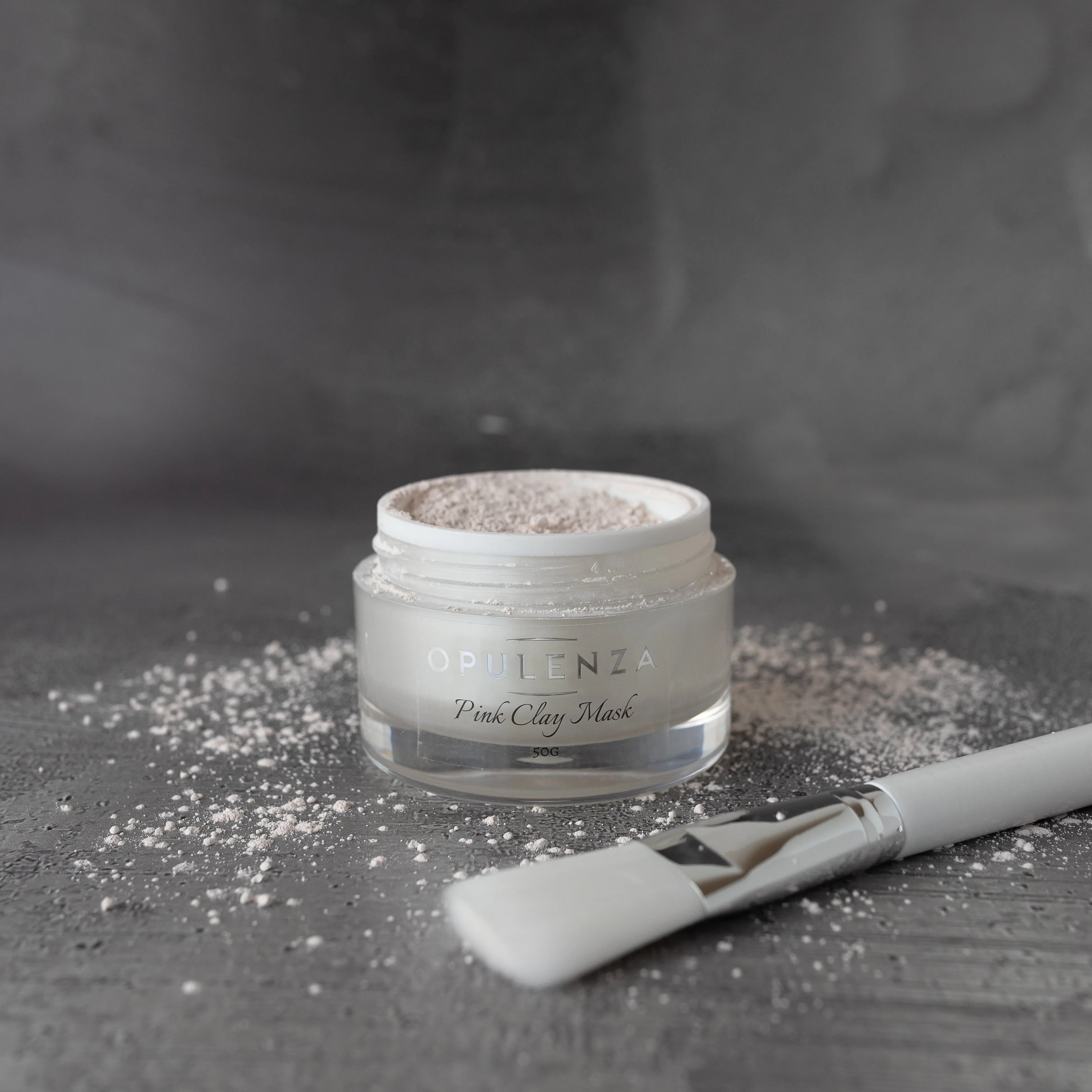 Pink Clay Mask with Brush Set