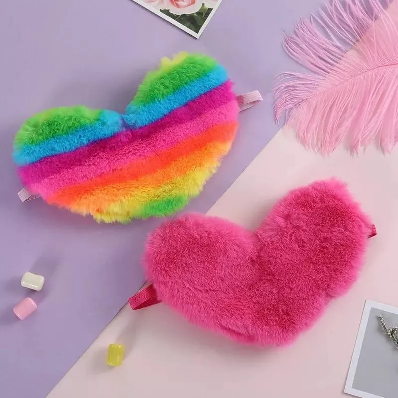 Pink Heart Sleeping Eye Mask