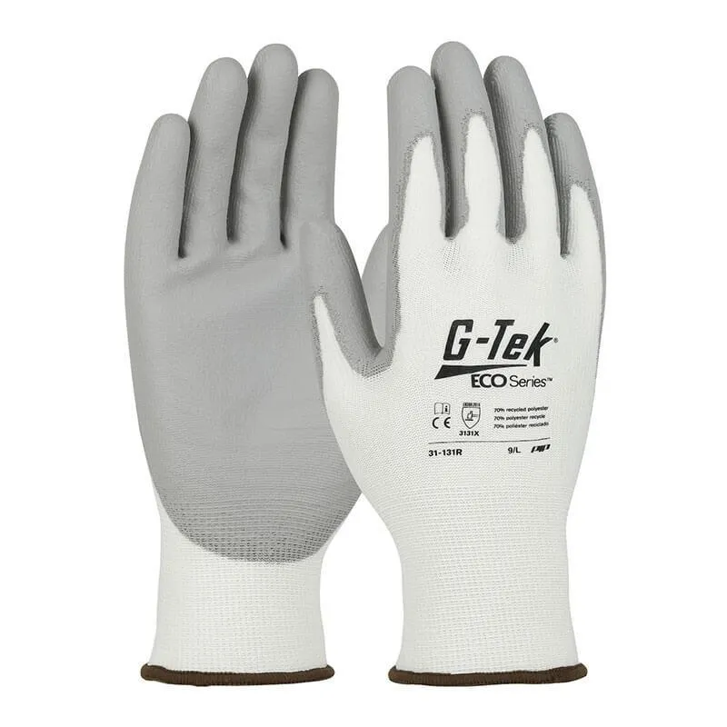 PIP G-Tek ECO Yarn/Spandex PU Grip Glove 31-131R 12 pairs