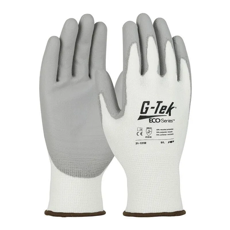PIP G-Tek ECO Yarn/Spandex PU Grip Glove 31-131R 12 pairs