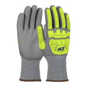 PIP G-Tek HPPE Glove w/Hi-Vis Impact & PU 710HGUBHVG 12 pairs