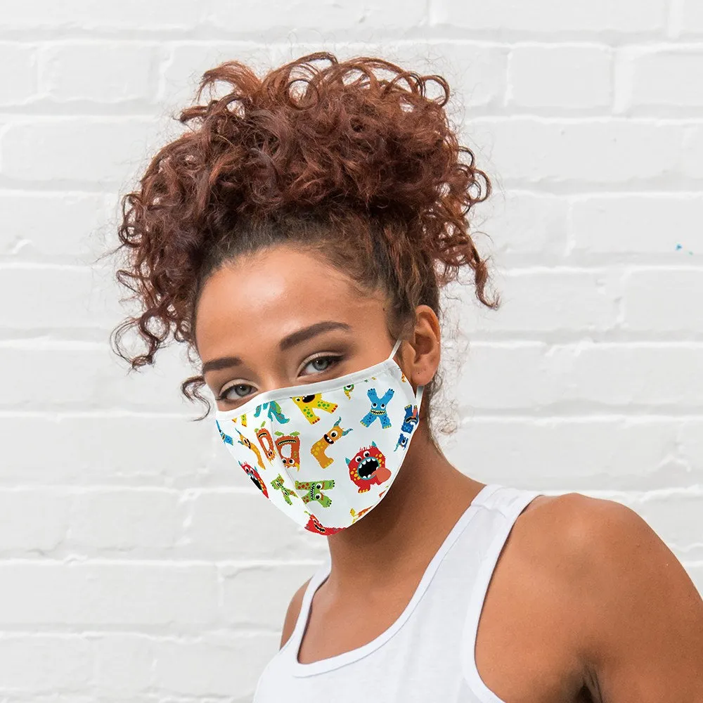 Protective Cloth Face Mask - Alphabet