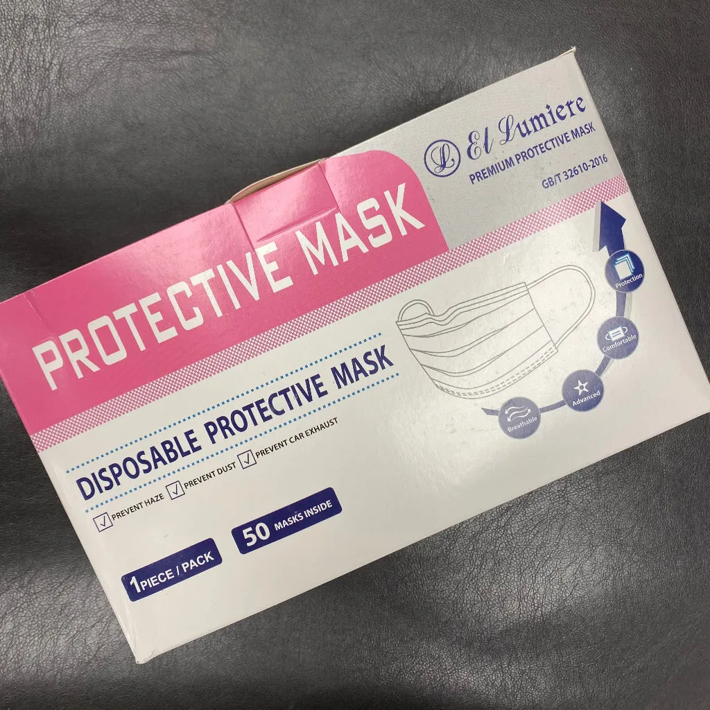 PROTECTIVE FACE MASKS 50pc