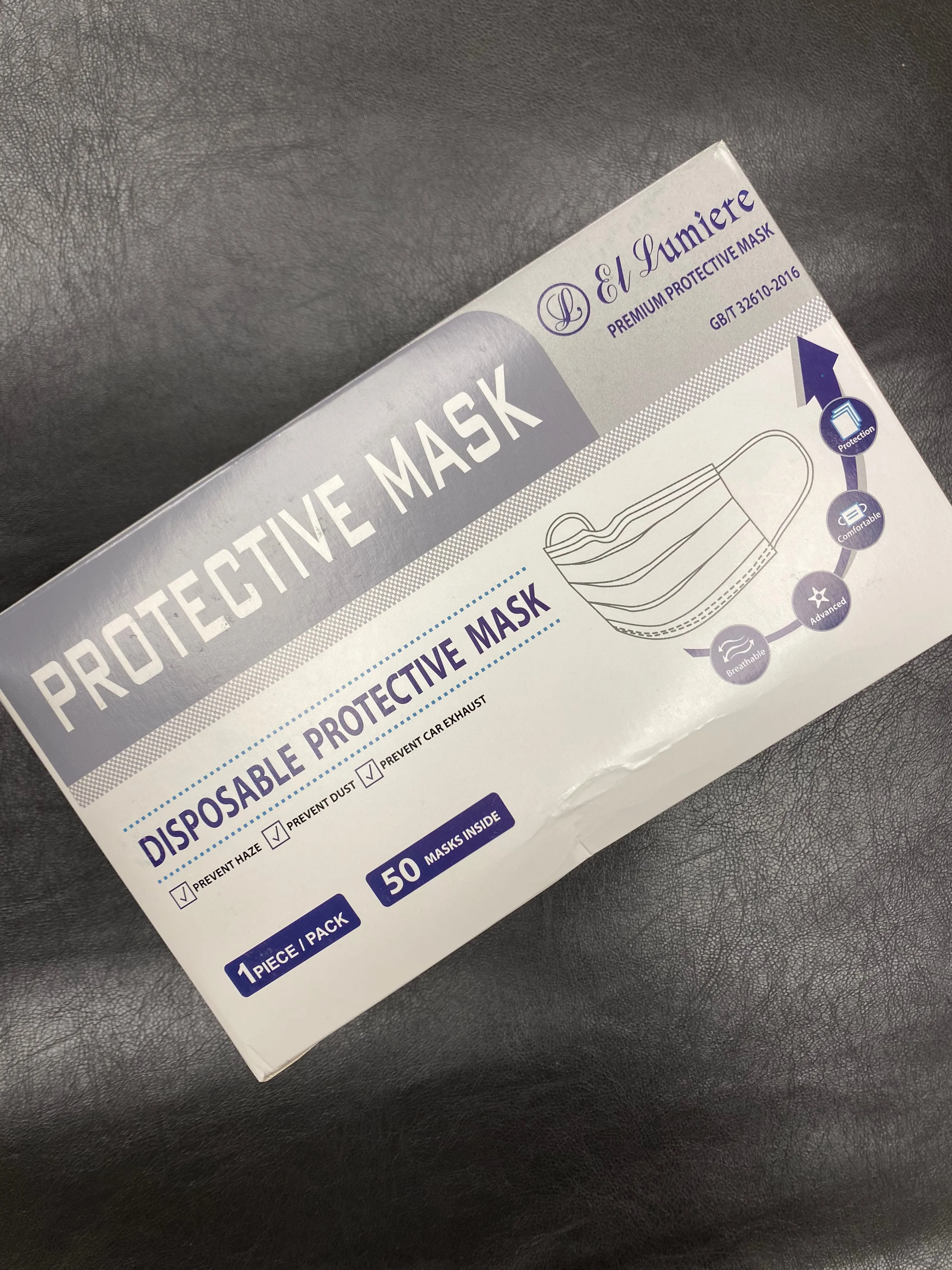 PROTECTIVE FACE MASKS 50pc