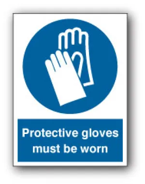 Protective gloves must be worn