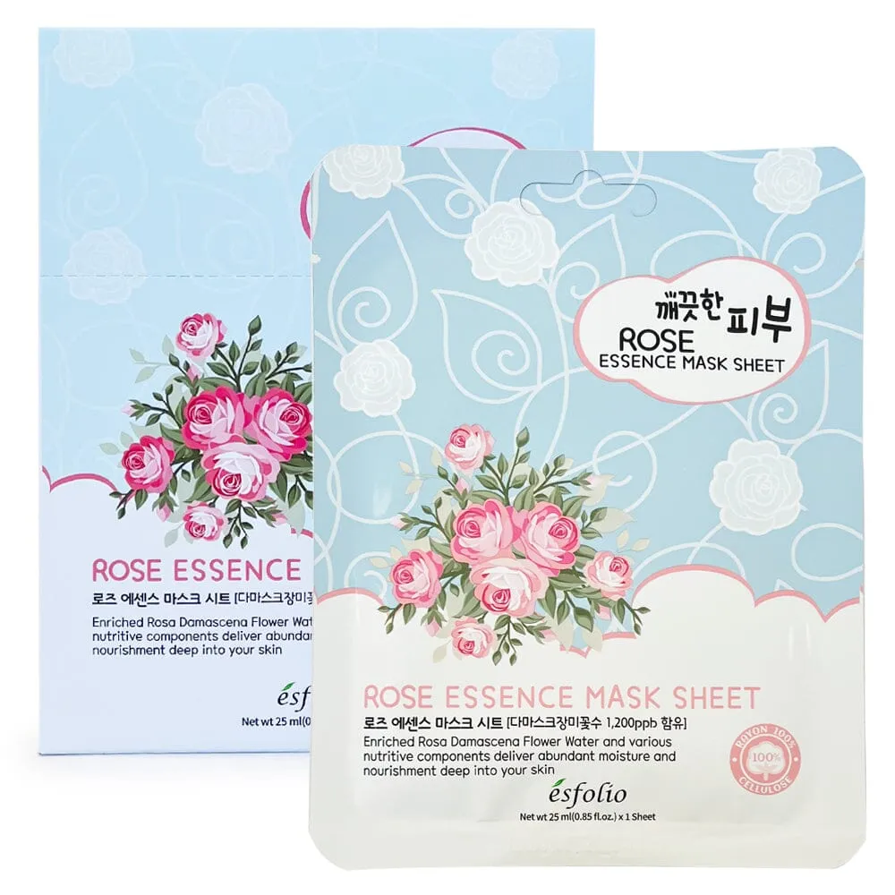 Pure Skin Essence Mask Sheet - Rose (10 units)
