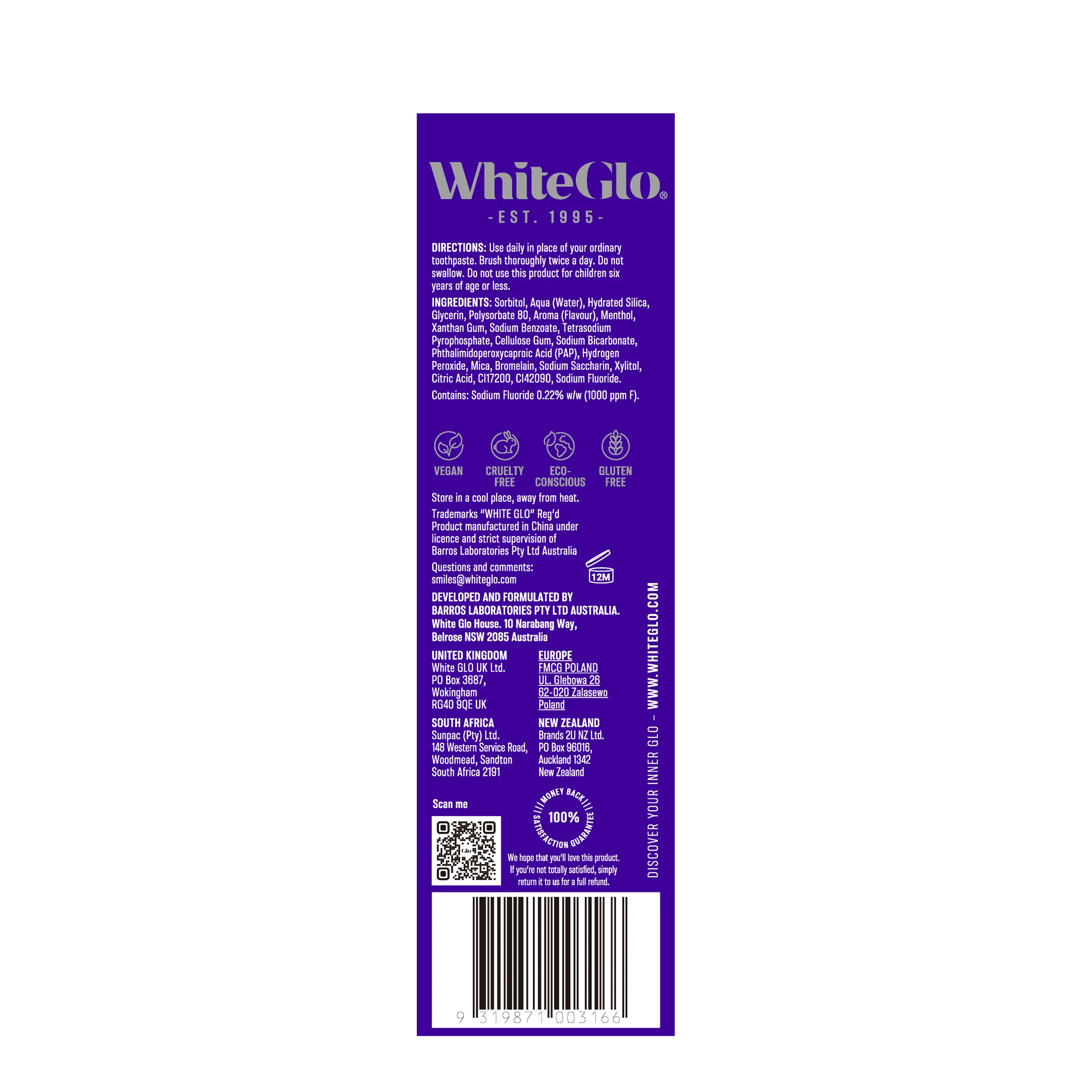 Purple Tooth Toner Toothpaste