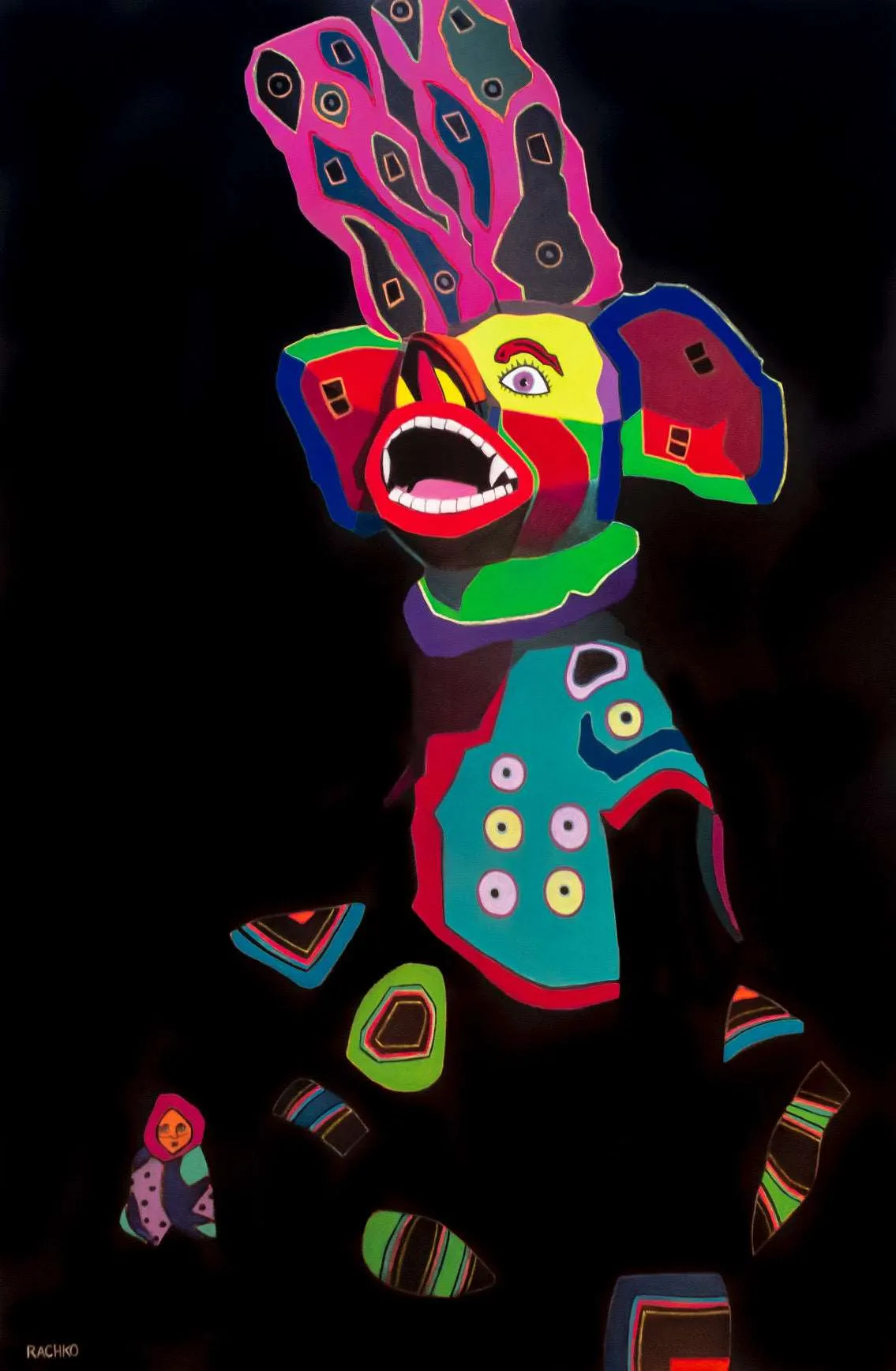 "IMPRESARIO - BOLIVIANOS" Soft Pastel on Sandpaper