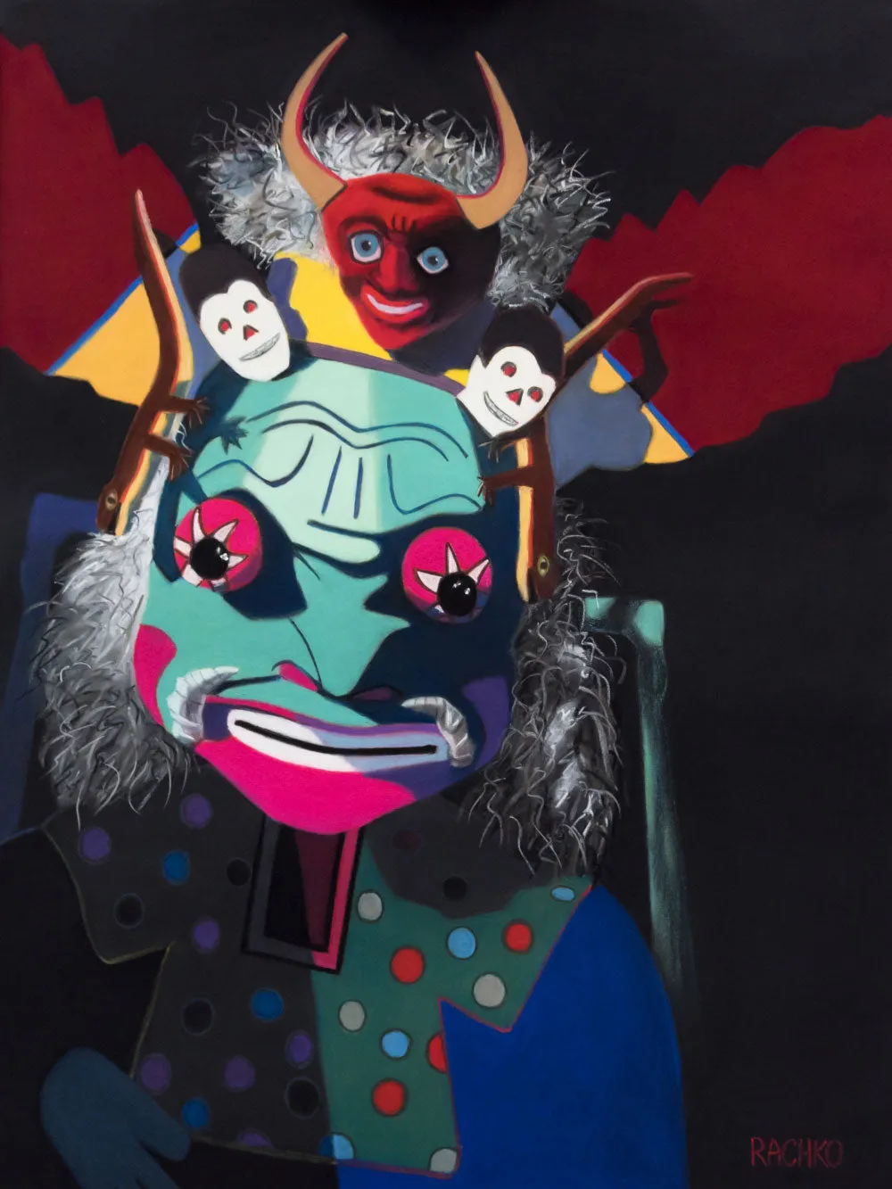 "ORACLE - BOLIVIANOS" Soft Pastel on Sandpaper