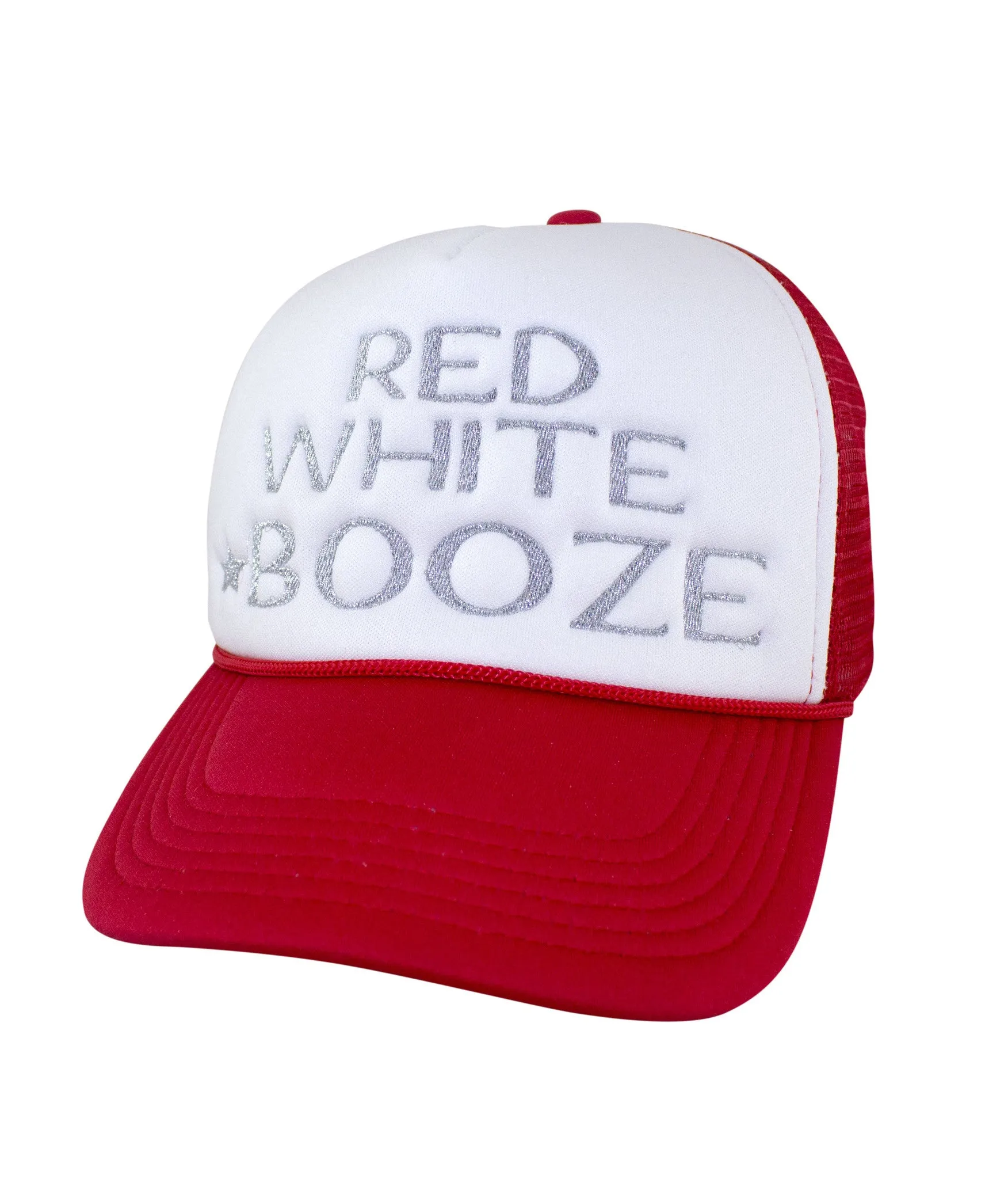 "Red, White & Booze" Foam Trucker Baseball Hat