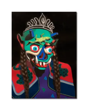 "SHAMANIC - BOLIVIANOS" Soft Pastel on Sandpaper