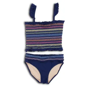 Rainbow Smocked Tankini Set