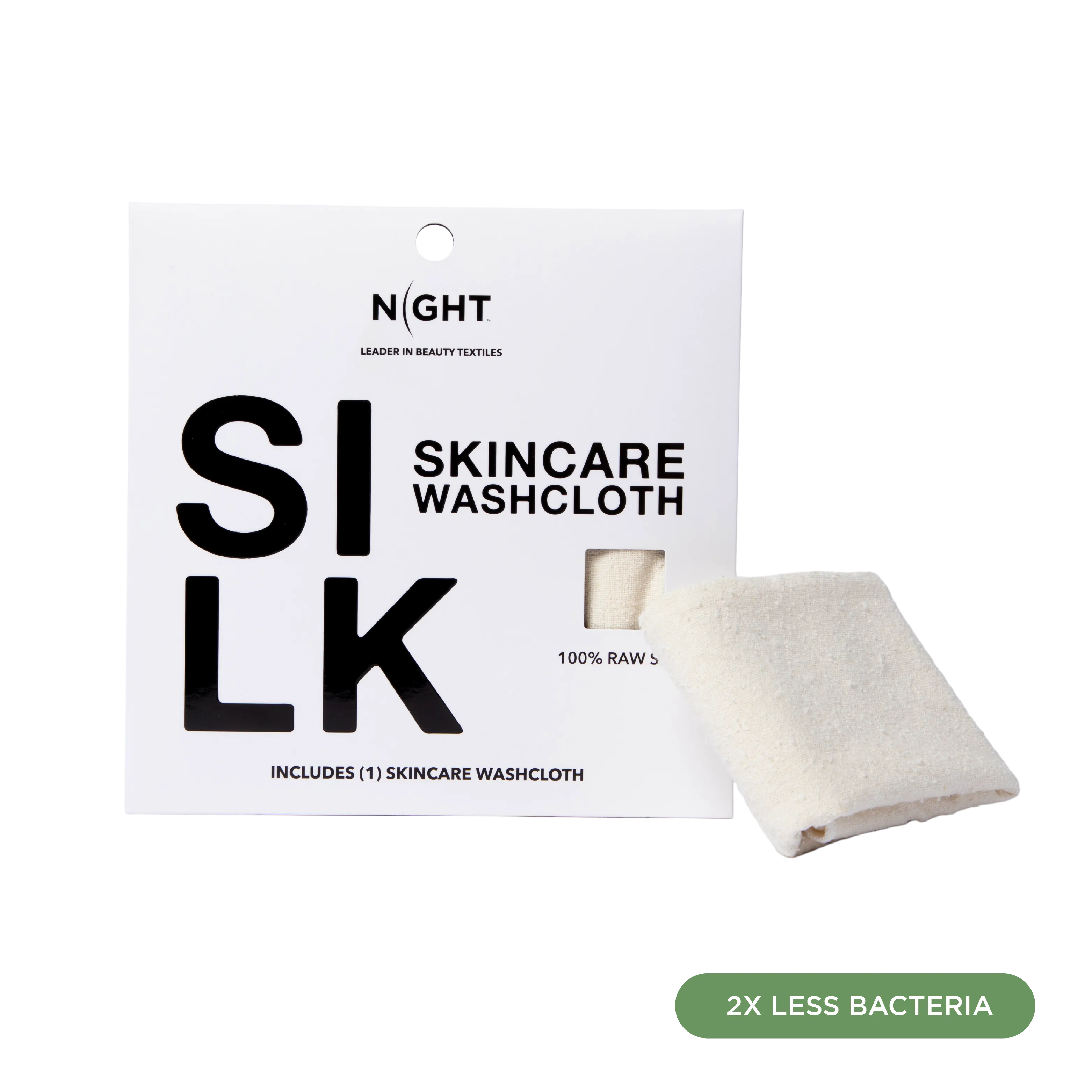 Raw Silk Skincare Washcloths - 1 Pack