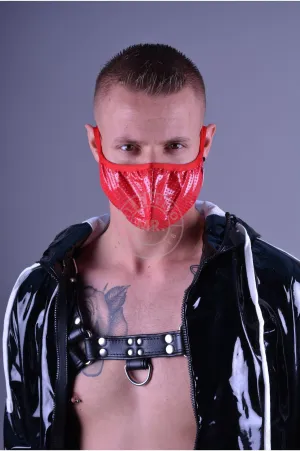 Red PVC Mask
