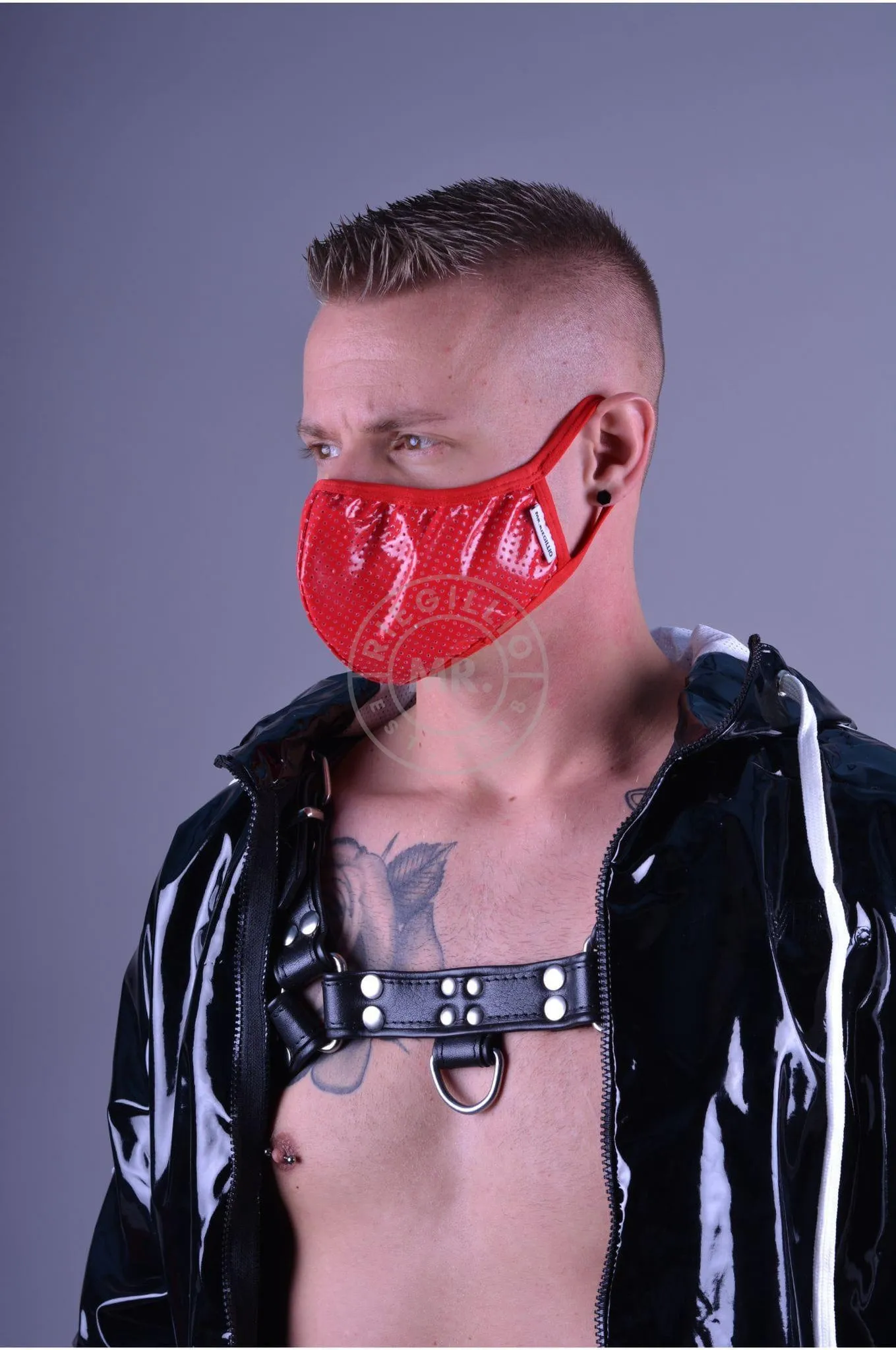 Red PVC Mask