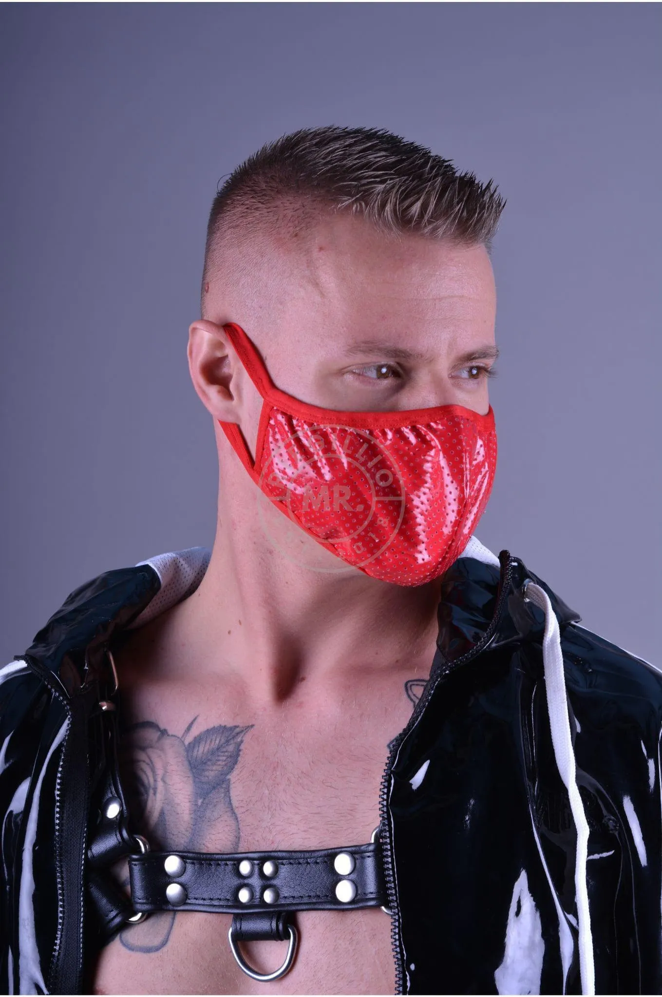 Red PVC Mask