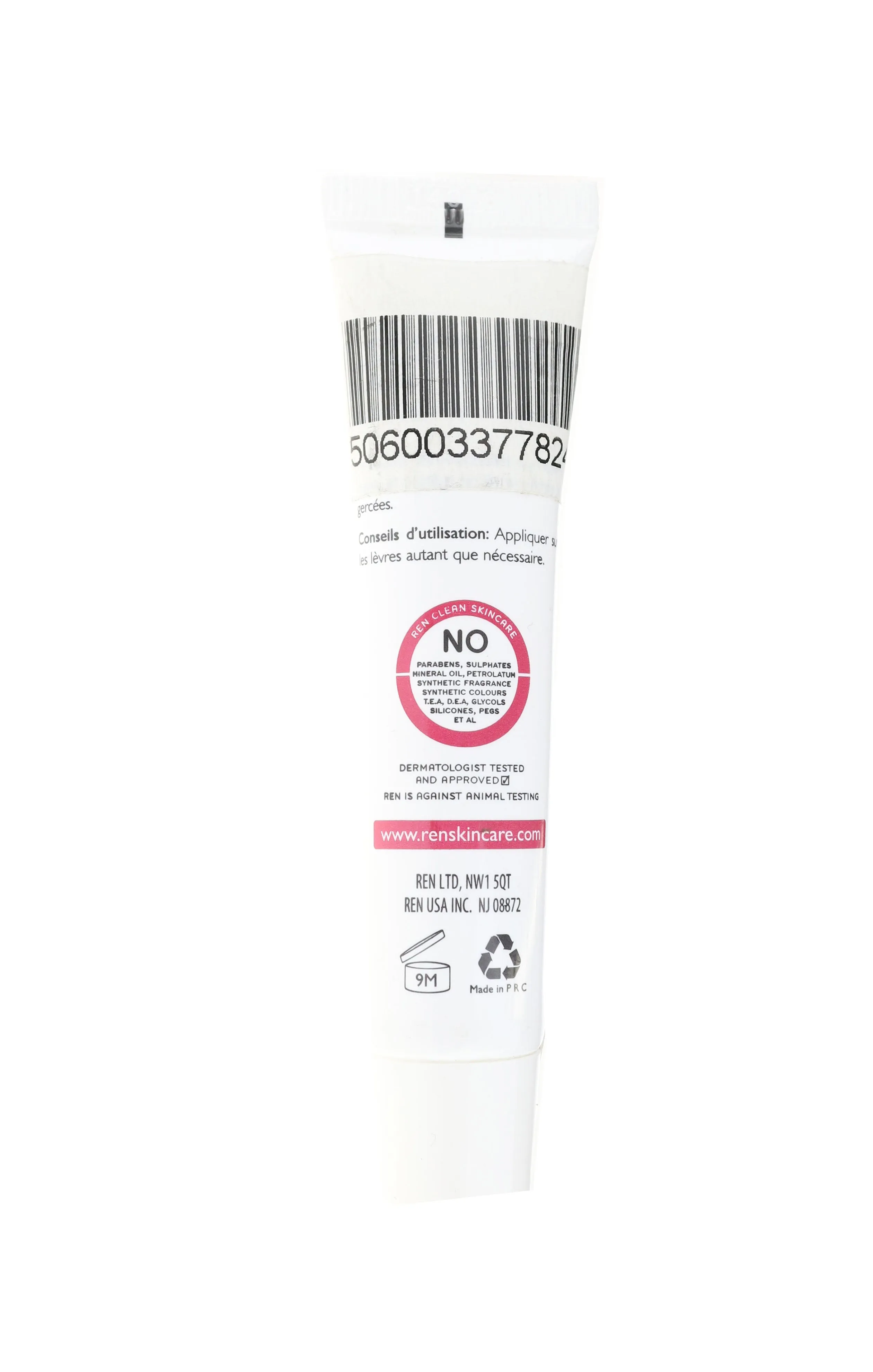 Ren 'Vita Mineral' Lip Balm 0.5Oz/15ml New