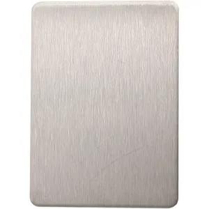 Repair Escutcheon - Blank - 65x47x1.2mm - Satin Stainless