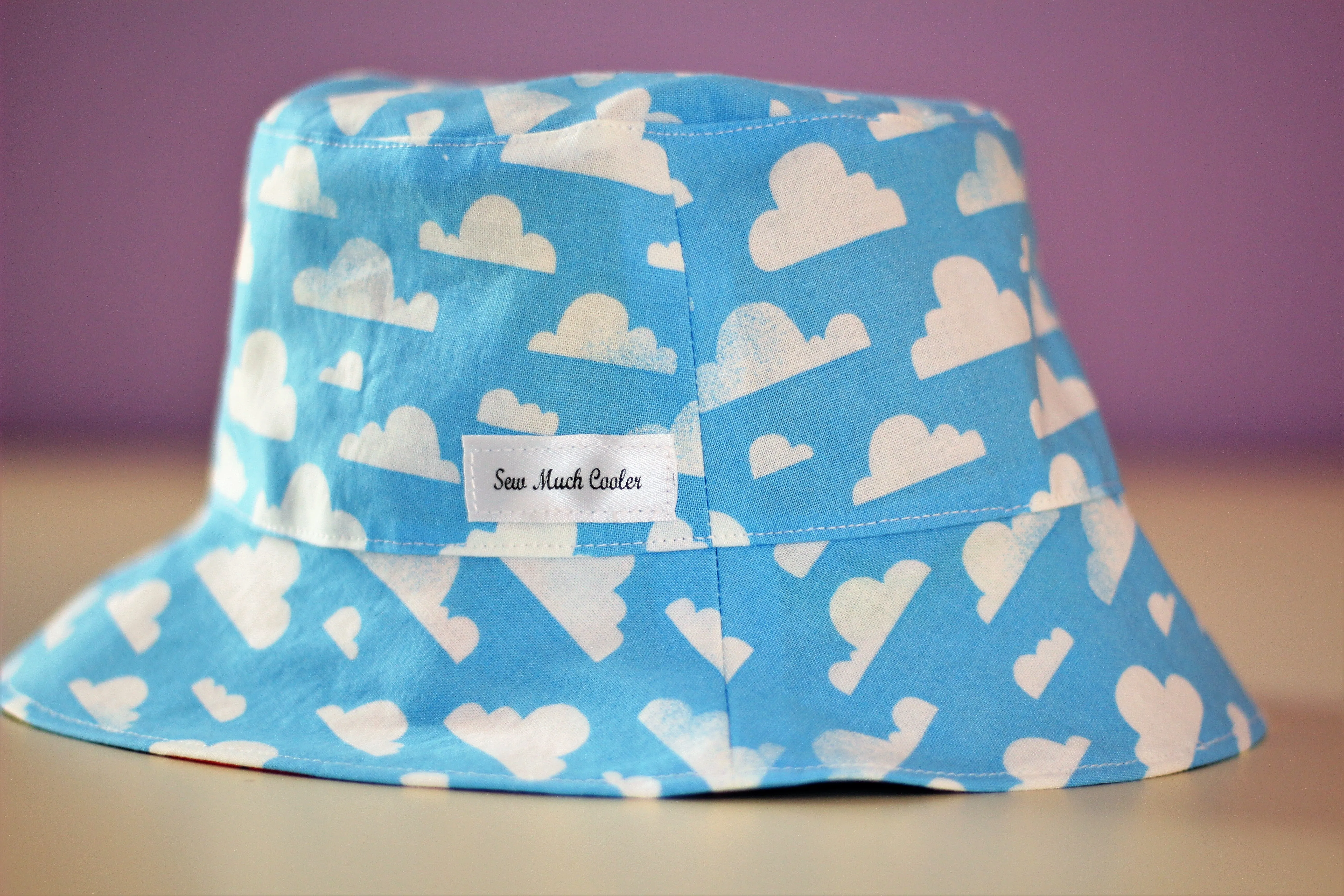 Reversible Sun Hat - World Map 6-12mths