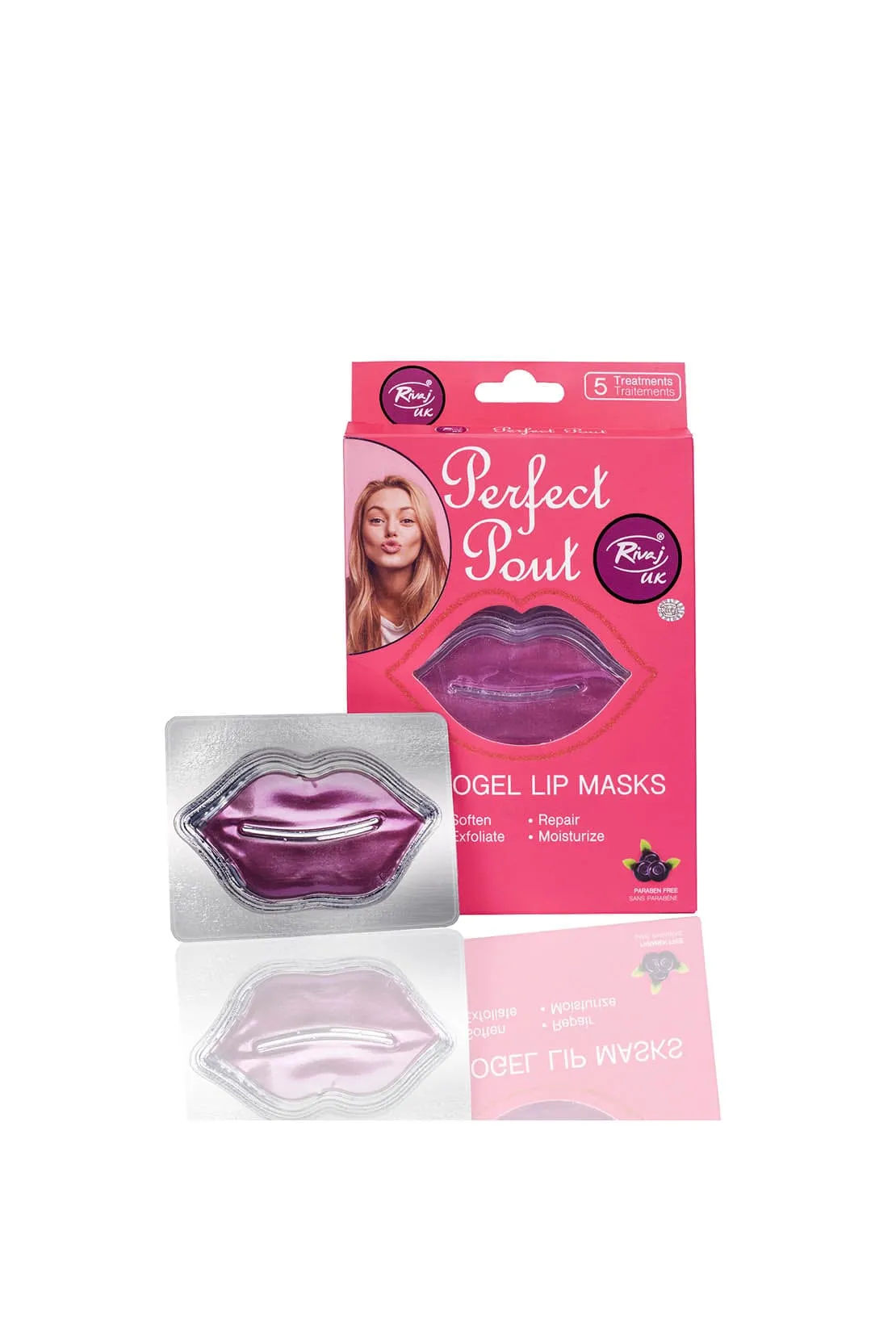 Rivaj Uk Perfect Pout(Hydrogel Lip Masks)